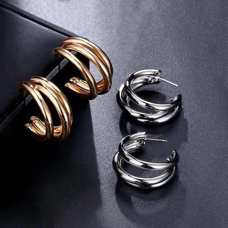 Intertwined Luxe Hoop Earrings