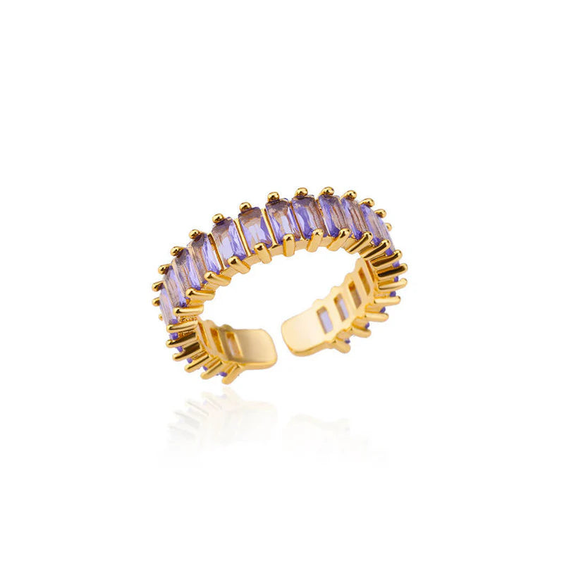 Purple Aura Statement Ring