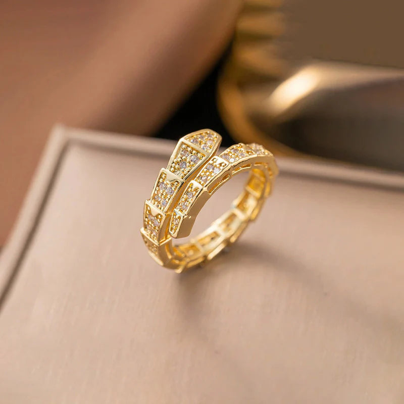 Serpent Luxe Gold Ring