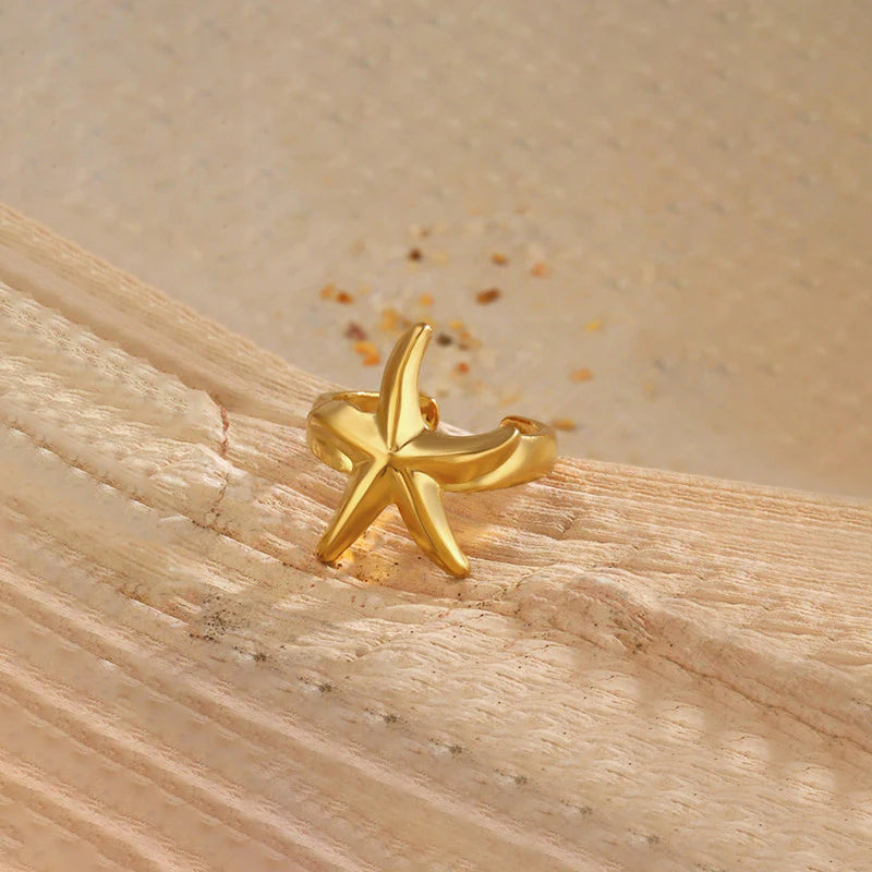 Starfish Gold Ring