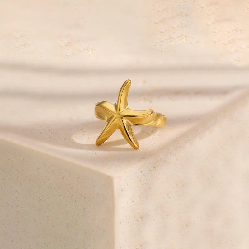 Starfish Gold Ring