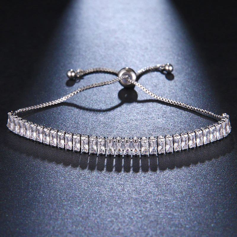 Silver Baguette Tennis Bracelet