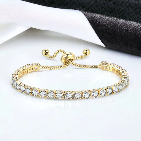 Round Cut Cubic Zirconia Tennis Bracelet
